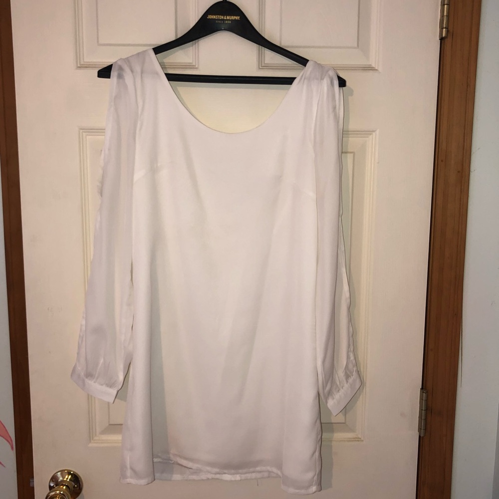 White Long Sleeve Dress